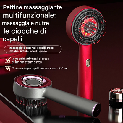 Pettine per massaggio a vibrazione elettrica