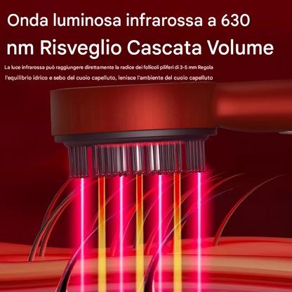 Pettine per massaggio a vibrazione elettrica