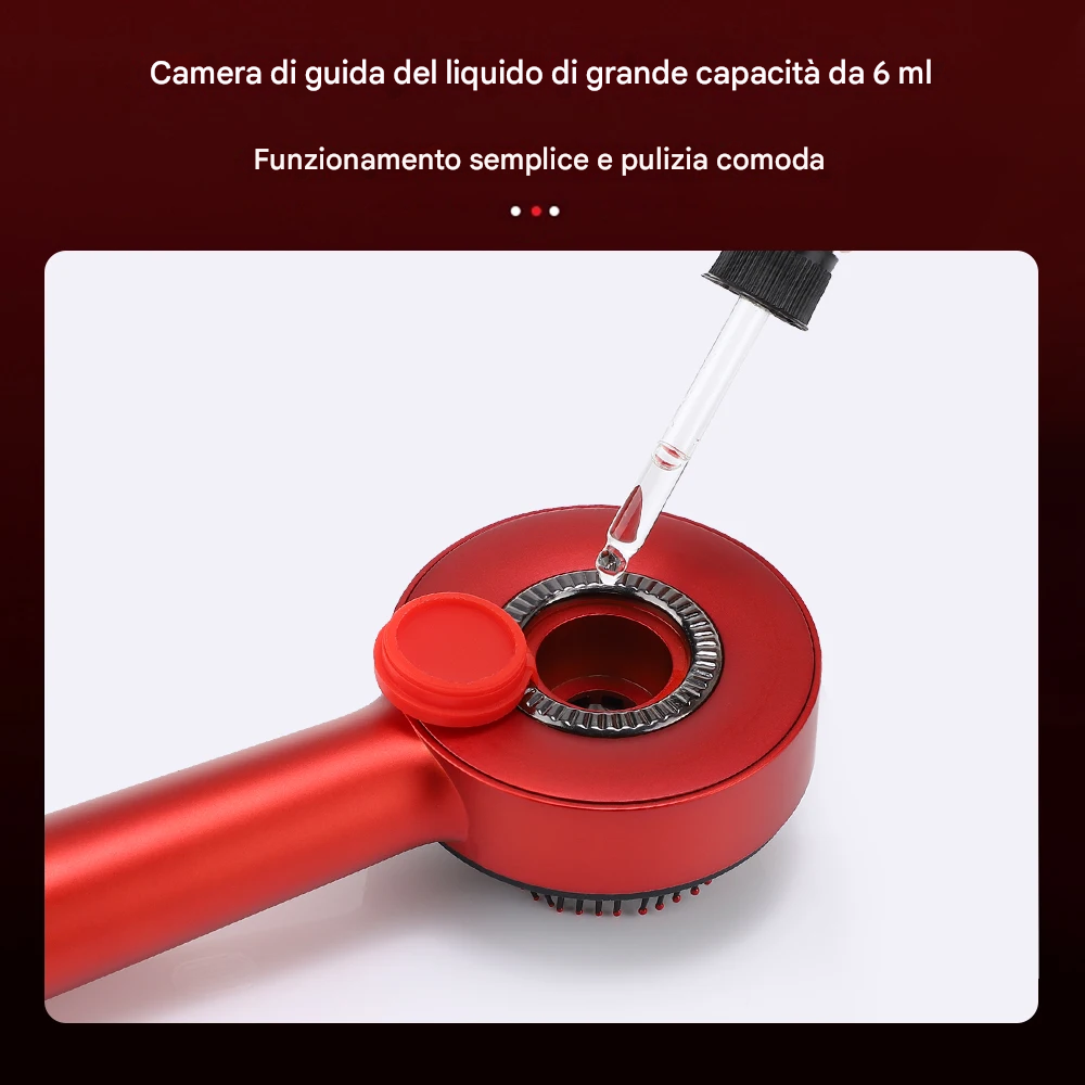 Pettine per massaggio a vibrazione elettrica